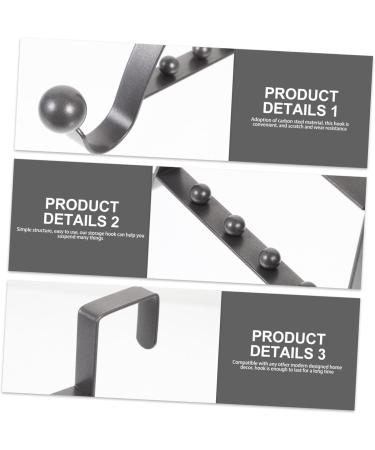 CHILDWEET Over Door Hanger 2pcs Storage Hook Behind The Door Ganchos para Colgar Over Door Valet Hook Punch Hook - Buy Online on SooperMarket.com