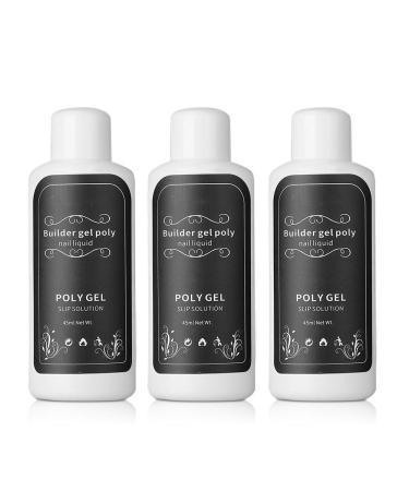 Fast Nail Extension 45ml Poly Gel Thinning Solution Manicure UV Gel Accessories 3 Bottles