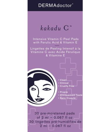 Buy DERMAdoctor Kakadu C Intensive Vitamin C Peel Pad - 30 Count | Brightening Exfoliating Pads for Radiant Skin | International Shipping Available - Buy Online on SooperMarket.com