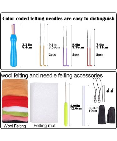 BAGERLA Animal Wool Needle Felting Kit - Beginner Set with Instructions & Tools - Red - Buy Online on SooperMarket.com