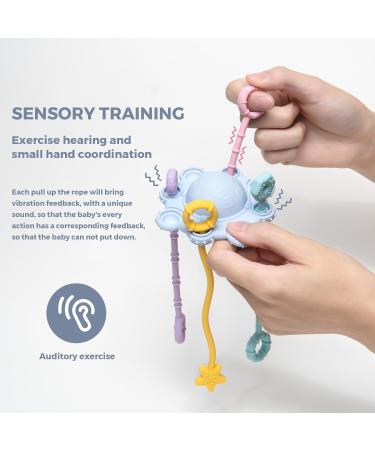 Shop Interactive Spinner Sensor Toys for Toddlers | Travel Pull String Activity for Babies | Child-Friendly Developmental Toys in Blue - Buy Online on SooperMarket.com