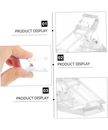 Mikinona 36 pcs Pink Tips Manicure Finger Quick Clip Gel Fixing Clips A for and Curve Tip Tools Fixation Pinchers Nail Poly Tool Salon DIY Accessories Extension Nails White Fake 1 count (Pack of 1) White Pinkx3pcs - Buy Online on SooperMarket.com