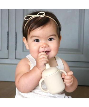 LoveyLu Silicone Sippy Cup with Straw - Spill-Proof Toddler Cup, Drop-Proof Handles, Microwave & Dishwasher Safe - 2 Pack (Pebble) - Buy Online on SooperMarket.com