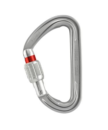 Petzl Spirit Carabiner - Compact, Ultra-Lightweight Screw-Lock Carabiner for Rock and Ice Climbing - Screw-Lock