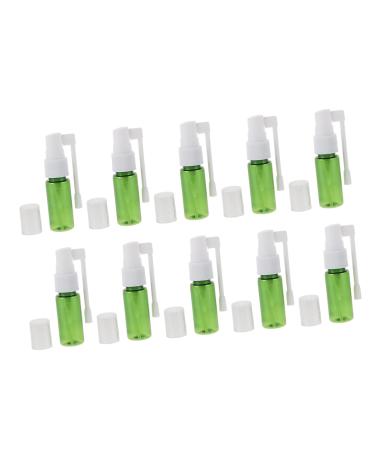 OHPHCALL 10pcs 15ml Direct Injection Bottle Fine Mist Spray Bottle Travel Spray Bottles Bottle Sprayer Nasal Spray Bottle Empty Sinus Rinse Bottle Nasal Pump Spray Bottles The Pet Green Green 9x2.4x2.4cm