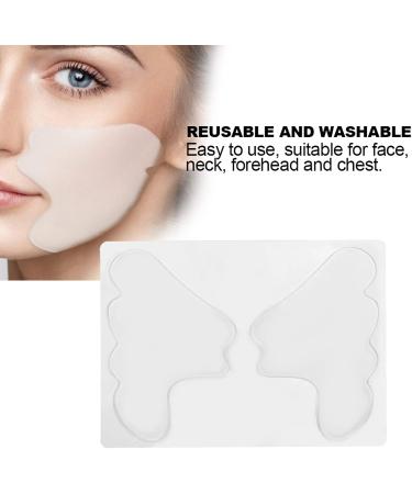 Anti Wrinkle Face Patch Silicone Reusable Self-Adhesive Sticker For Chest Eye Neck Silicone Patches For Chest Promotes Collagen Production Hydrating Effect - Buy Online on SooperMarket.com