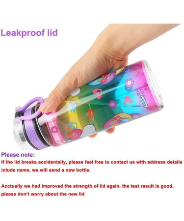 Cute Unicorn Water Bottle for School Kids Girls - BPA Free, Leak Proof, Easy to Clean - 23oz - Buy Online on SooperMarket.com