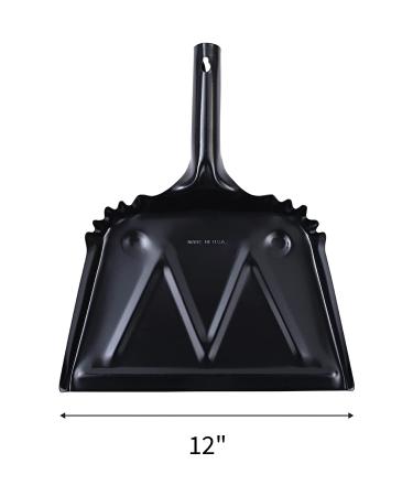 Genuine Joe Heavy-Duty Metal Dustpan 58143 - Durable Cleaning Tool for Home and Commercial Use - Buy Online on SooperMarket.com