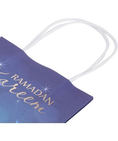 Hztyyier Ramadan Gift Bag Gift Wrap Bag 12Pcs Ramadan Tote Bag Paper Ornaments Supplies Decorations Decorative Items Paper Present Bag (blue tote bag) - Buy Online on SooperMarket.com