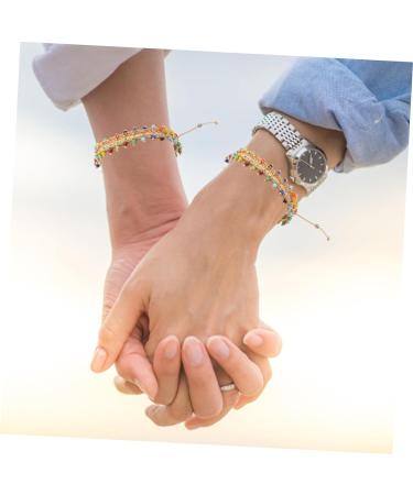 TENDYCOCO Nepal Bracelet Strand Bracelet Woven Wrist Bracelet Retro Bracelet Bracelets Bonding Bracelets for Couples Handmade Wrist Jewelry Accessories Vintage Lovers Braided Rope 26x1.5cm As Shown - Buy Online on SooperMarket.com