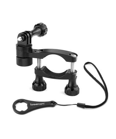 Bike Handlebar Mount for GoPro (360 Rotation and Lock Any Direction) 0.6-1.3inch All Aluminum Bike/Motorcycle Handlebars Seat Post Ski Pole Mount for Gopro Hero 11/10/9/8/7/6/5/4/ Action Camera black