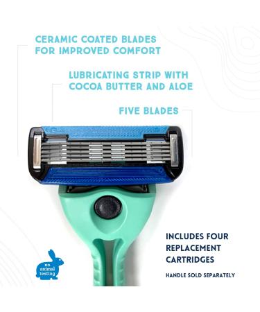 Preserve POPi Shave 5 Replacement Cartridges - 4 Count for Shave 5 Razor - Buy Online on SooperMarket.com