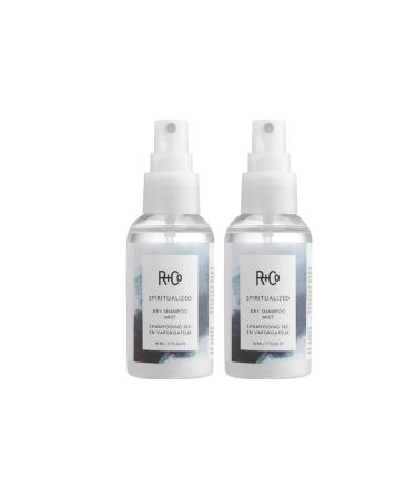 R+Co Spiritualized Dry Shampoo Mist Travel Size | Post-Workout Non-Aerosol Formula | Removes Build Up + Soothes Scalp + Extends Wash | TSA Approved | Vegan + Cruelty-Free | Set of 2 Spiritualized Dry Mist Shampoo- 1.7 Fl Oz (Pack of 2)