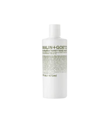 Malin + Goetz Eucalyptus Hand + Body Wash   cleansing  purifying  hydrating for women and men. for all skin types  even sensitive. no stripping or irritation. Cruelty-free + vegan 16 Fl Oz (Pack of 1)