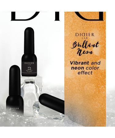 Didier Lab - Premium UV Gel Nail Polish - Brillant Neon No4- Gel Nail Varnish - Nail Art - Long-Lasting High Gloss Wear - Gel Nail Polish - Gel Nails - Glitter Gel Nail Polish - Rich Pigment - 8ml - Buy Online on SooperMarket.com