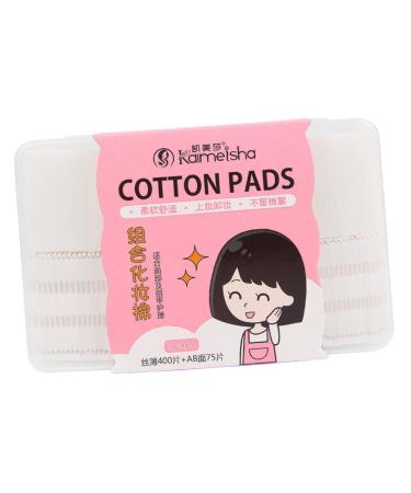 Housoutil 2 1 Disposable Personal Care Makeup Cotton Facial Cleansing Towelettes Beauty Accessories Makeup Rounds Cotton Nail Polish Remover Pads White Cotton Pads First Aid White 5.8X5.3CM