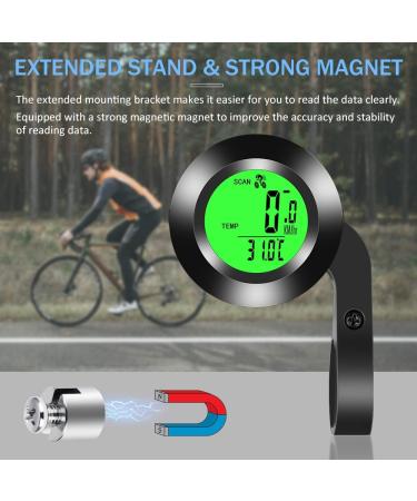 Multifunction Waterproof Bicycle Computer | Speedometer with 20 Functions & 3-Colored Backlit Display | Ideal for Adults & Children - Buy Online on SooperMarket.com