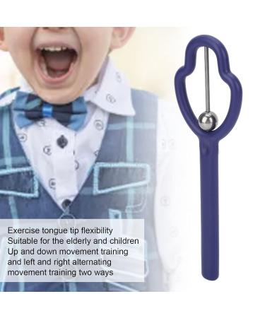 Tongue Tip Trainer - Portable Mouth Muscle Training Device for Clear Speech (Blue) | Improve Speech & Communication Skills - Buy Online on SooperMarket.com