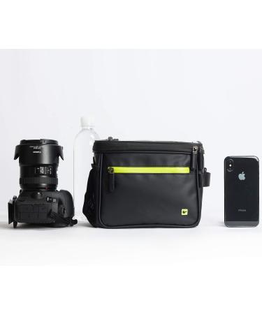 Rhinowalk Waterproof Bicycle Handlebar Pocket Bag - Matte Green | Front Wheel Camera & Cell Phone Holder with Transparent Window - Buy Online on SooperMarket.com