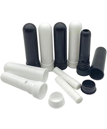 500Pcs Blank Nasal Inhaler Sticks Blank Aroma Nasal Inhalers Compatible with DIY Essential Oil Cotton Wicks Black Pleasant63 - Buy Online on SooperMarket.com