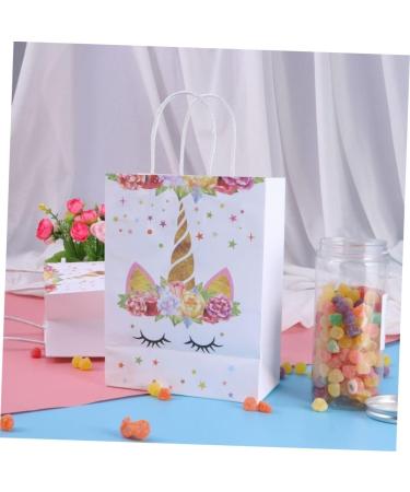 HOMSFOU 20 Pcs Paper Gift Bag Unicorn Gift Bag Unicorn Candy Bag Paper Candy Bag Unicorn Paper Bag Tote Bag Customized - Buy Online on SooperMarket.com