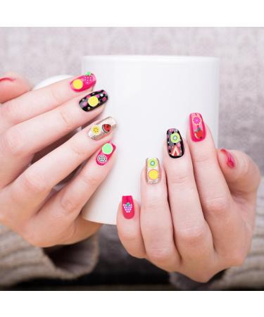 Healeved 2 Sets DIY Nail Fruit Nail Accessories Pottery Making Supply Home Use Decor Polymer Clay Fruit Slices Manicure Kit DIY Kits Slice Nail Art Puzzle Soft Pottery Charm Nail Flakes 3d - Buy Online on SooperMarket.com