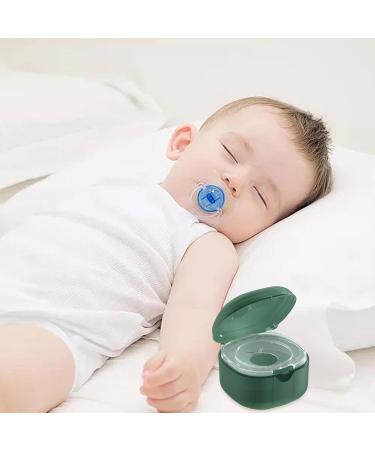 Stylish Ghirting Pacifier Container | Universal Portable Pacifier Clips Box & Accessories Storage - Green - Buy Online on SooperMarket.com