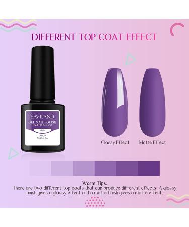 Saviland Gel Nail Polish Kit - 33PCS Soak-off UV LED French Manicure Set with Base, Top Coat - 30 Colors, Beauty Gift for Girls - Buy Online on SooperMarket.com
