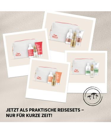 Wella Professionals Nutri Enrich Travel Set | Nourishing Shampoo Hair Mask & Oil for Stressed Hair - 100ml 75ml & 30ml + Cosmetic Bag - Buy Online on SooperMarket.com
