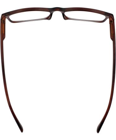 TBOC Reading Glasses +4.00 for Men & Women - Stylish Brown Frames | Ideal for PC & Mobile Use | Presbyopia Aid (1 Pack) - Buy Online on SooperMarket.com