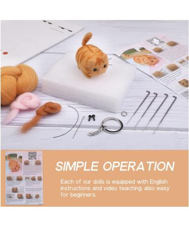 QMNNMA Animals Needle Felting Kit - DIY Wool Felt Set with Tools & Instructions - Buy Online on SooperMarket.com