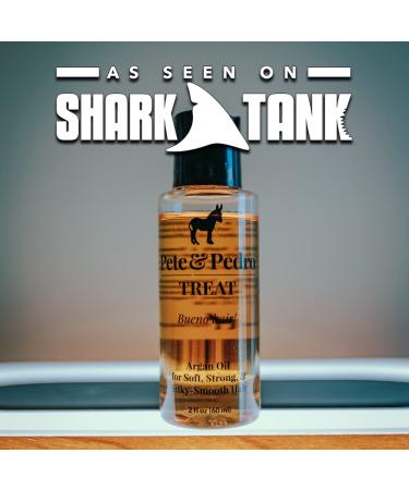 Pete & Pedro TREAT - Argan Oil Hair Treatment 2 oz | Moisturizes & Strengthens for Soft, Frizz-Free Hair | Multi-Purpose Benefits for Dry & Damaged Hair, Skin, Nails & Cuticles | As Seen on Shark Tank - Buy Online on SooperMarket.com