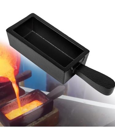 100 oz Troy Ounce Gold Bar Loaf Cast Steel Ingot Mold for Melting Refining Casting Gold Silver Copper Iron Aluminum Brass and Other Metals