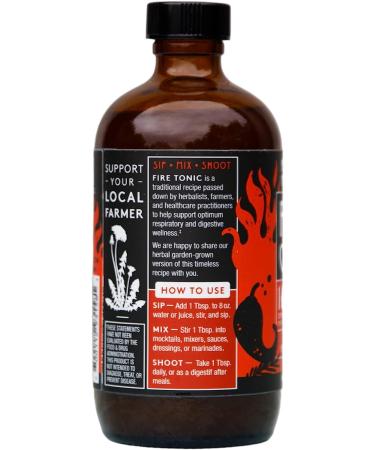 Herbal Revolution Organic Fire Tonic 8 oz - Natural Immune Support - Buy Online on SooperMarket.com