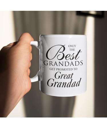 Fingerprints Only the Best Grandads Get Promoted to Great Grandad Mug - Buy Online on SooperMarket.com