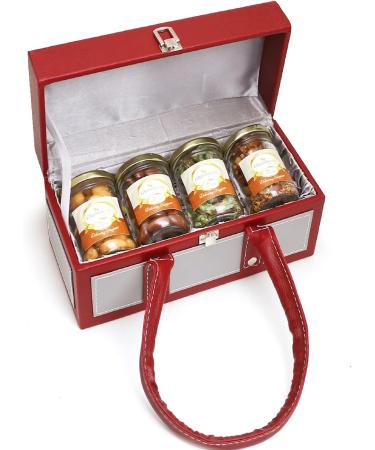 Jaiccha Ghasitaram Christmas Gifts Box of Choco Almonds Cashews Raisin & Mukhwas Jars Box Of Choco Almonds Kaju Raisin Mukhwas Jars Cap - Buy Online on SooperMarket.com