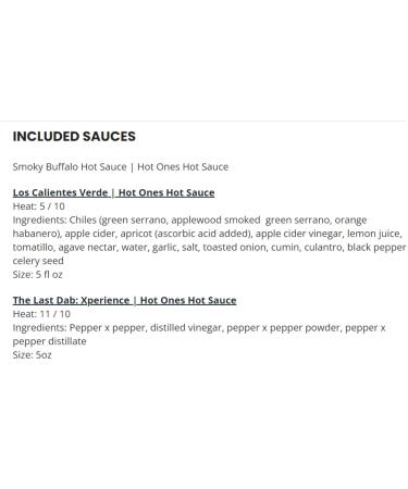 Hot Ones Season 23 The Classic Trio  Hot Sauce Pack With The Buffalo Hot Sauce  Los Calientes Verde & The Last Dab: Xperience  Made With All Natural Ingredents  5 fl oz Bottles (3-Pack) - Buy Online on SooperMarket.com