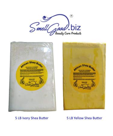 Buy Raw Unrefined Shea Butter 5 Lbs | Natural Moisturizer for Skin & Hair | International Shipping Available - Buy Online on SooperMarket.com