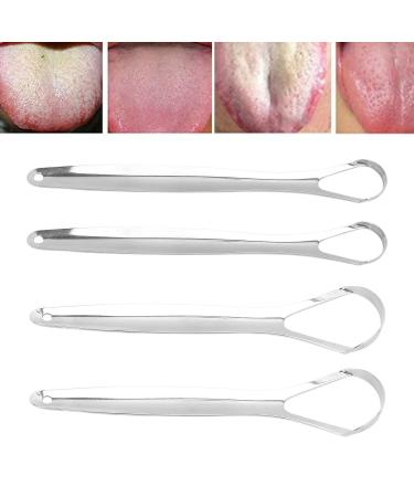 Buy Adult Tongue Scraper 2 Pack - Portable Reusable Stainless Steel Breath Freshener | International Shipping Available - Buy Online on SooperMarket.com