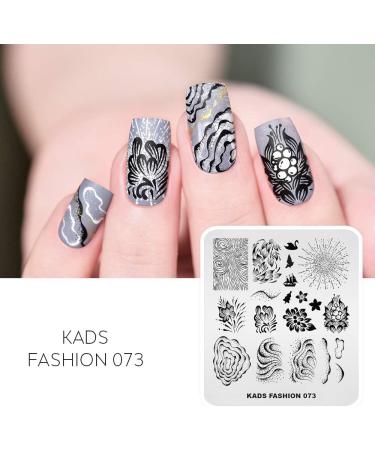 Alexnailart Nail Stamping Plate FA073 - Flower Design Stencil for DIY Manicure - Buy Online on SooperMarket.com