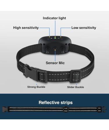 MASBRILL Anti Bark Collar - Humane Vibration Beep Deterrent for Small Medium Large Dogs | 7 Sensitivity Levels - Stop Barking Now! - Buy Online on SooperMarket.com