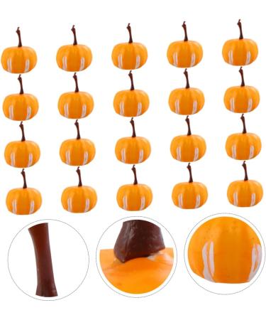 Didiseaon 60 Pcs Simulated Mini Pumpkin Fake Pumpkin Halloween Pumpkin Decoration Simulation Small Pumpkin Simulation Pumpkin Little Pumpkin Foam Manual Yellowx3pcs 2.2X3.4CMx3pcs - Buy Online on SooperMarket.com
