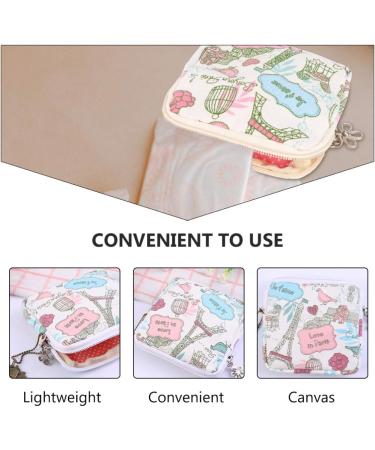 EXCEART 2pcs Sanitary Napkin Storage Bag - Zippered Nursing Pad & Tampon Organizer Pouch for Girls & Women - Buy Online on SooperMarket.com