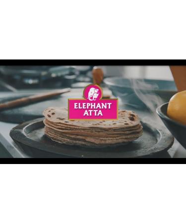 Elephant Atta 8 Chapattis | Tortilla | Ready to Eat | Juat Heat & Serve | Suitable for Vegetarians | Pack of 12 | Total 96 Chapattis - Buy Online on SooperMarket.com