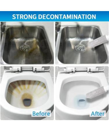Pumice stone for cleaning the toilet bowl scouring rod with rust. Remover for tiles in the bath powerfully removes limescale hard water and limescale deposits Grey - Buy Online on SooperMarket.com