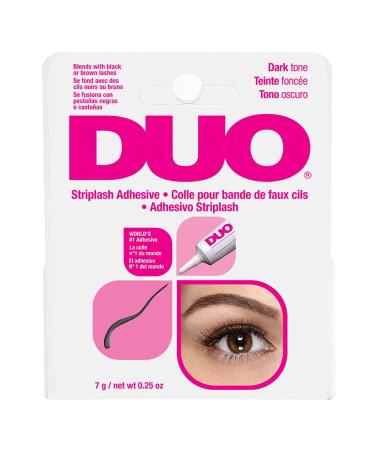 DUO Strip Eyelash Adhesive for Strip Lashes, Dark Tone, 0.25 oz, 1-Pack 0.25 Ounce (Pack of 1) Dark