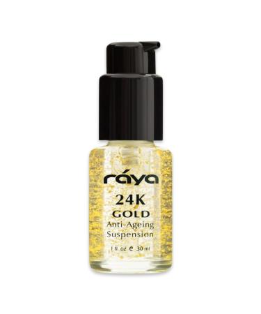 RAYA 24K Gold Anti-Aging Suspension (510) | Anti-Aging Facial Treatment Serum for All Skin Types | Made with Pure 24 Karat Gold | Softens and Helps Reduce Fine Lines and Wrinkles