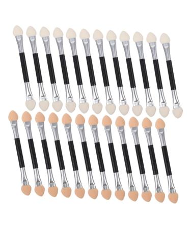 HAPINARY 24pcs Latex Eye Shadow Stick Eye Shadow Brush Eye Shadow Applicator Double Sided Eyeshadow Aluminum
