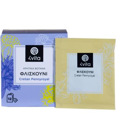 Cretan Herbal Tea Pennyroyal by 4Vita (12 sachets) - Buy Online on SooperMarket.com