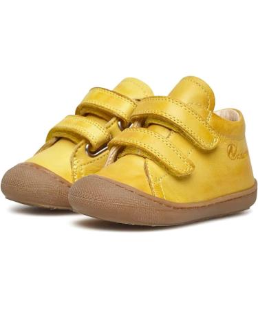 Naturino Cocoon VL Leather First-Steps Shoes - 4.5 UK Child - Yellow | Shop Now - Buy Online on SooperMarket.com